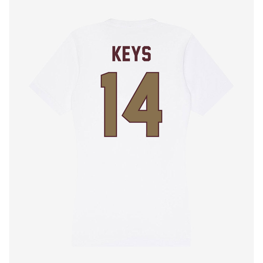 Texas State - NCAA Football : Dante Keys - Women's V-Neck T-Shirt-1