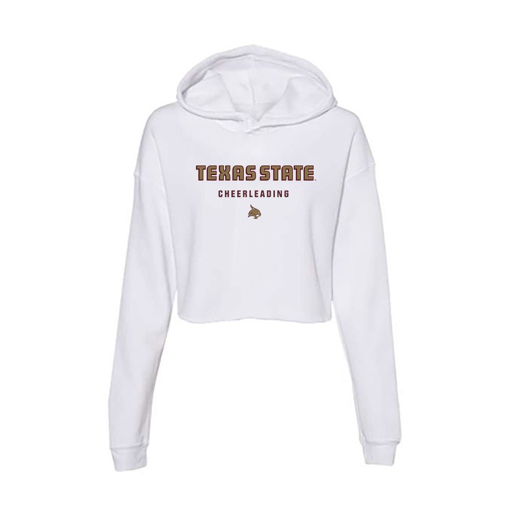 Texas State - NCAA Cheerleading : Mark Gonzalez - Women's Crop Fleece Hoodie-0