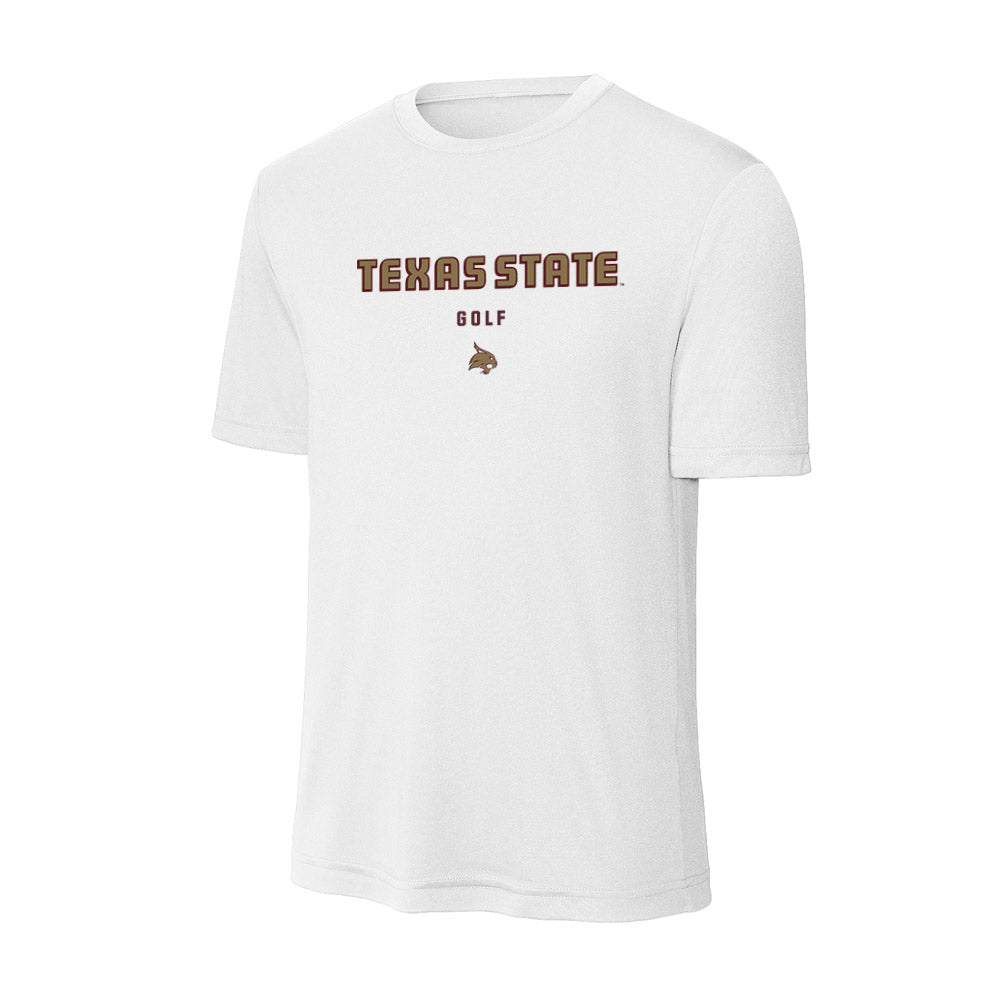 Texas State - NCAA Men's Golf : Corrington Case - Activewear T-Shirt-0