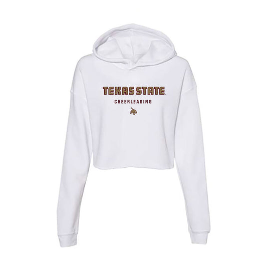 Texas State - NCAA Cheerleading : Taylor Reid - Women's Crop Fleece Hoodie-0