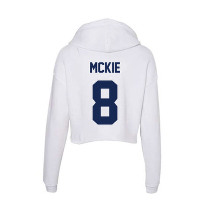 Dayton - NCAA Men's Basketball : Jaron McKie - Women's Crop Fleece Hoodie-1