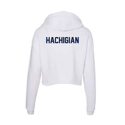 Dayton - NCAA Football : Nick Hachigian - Women's Crop Fleece Hooded Sweatshirt-1