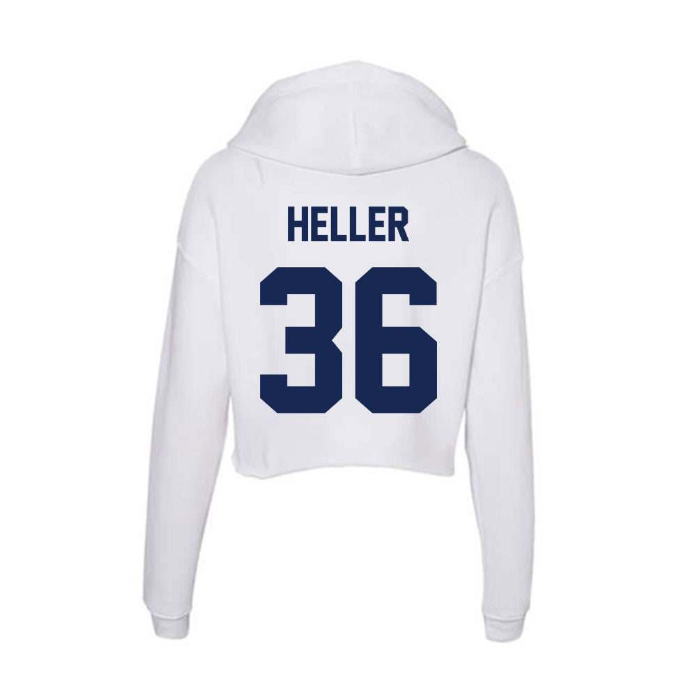 Dayton - NCAA Baseball : James Heller - Women's Crop Fleece Hoodie-1