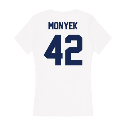 Dayton - NCAA Women's Basketball : Eleanor Monyek - Women's V-Neck T-Shirt-1