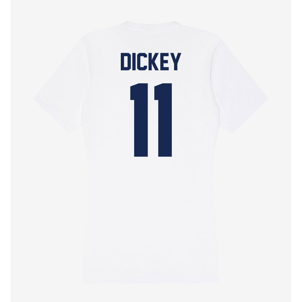 Dayton - NCAA Men's Basketball : Evan Dickey - Women's V-Neck T-Shirt-1