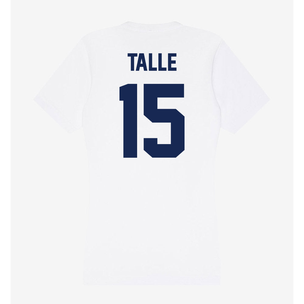 Dayton - NCAA Women's Basketball : Marie Talle - Women's V-Neck T-Shirt-1