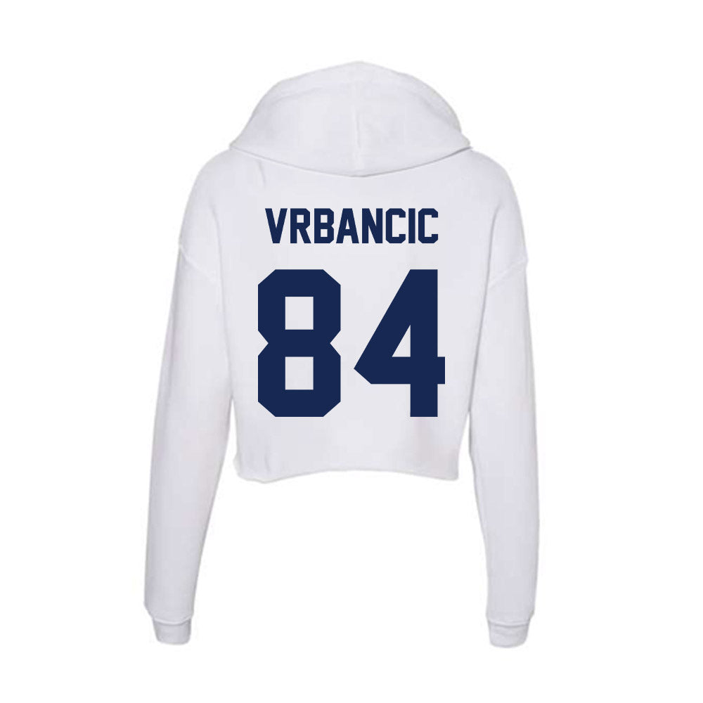 Dayton - NCAA Football : Andrew Vrbancic - Women's Crop Fleece Hooded Sweatshirt-1