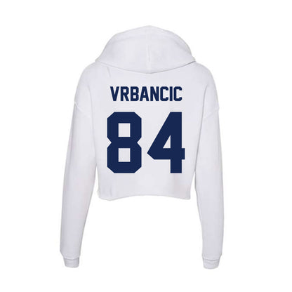 Dayton - NCAA Football : Andrew Vrbancic - Women's Crop Fleece Hooded Sweatshirt-1