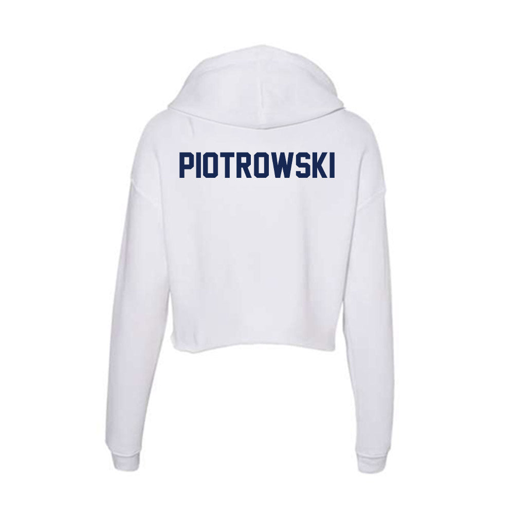 Dayton - NCAA Football : David Piotrowski - Women's Crop Fleece Hooded Sweatshirt-1
