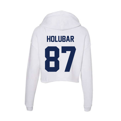 Dayton - NCAA Football : Brevin Holubar - Women's Crop Fleece Hoodie-1