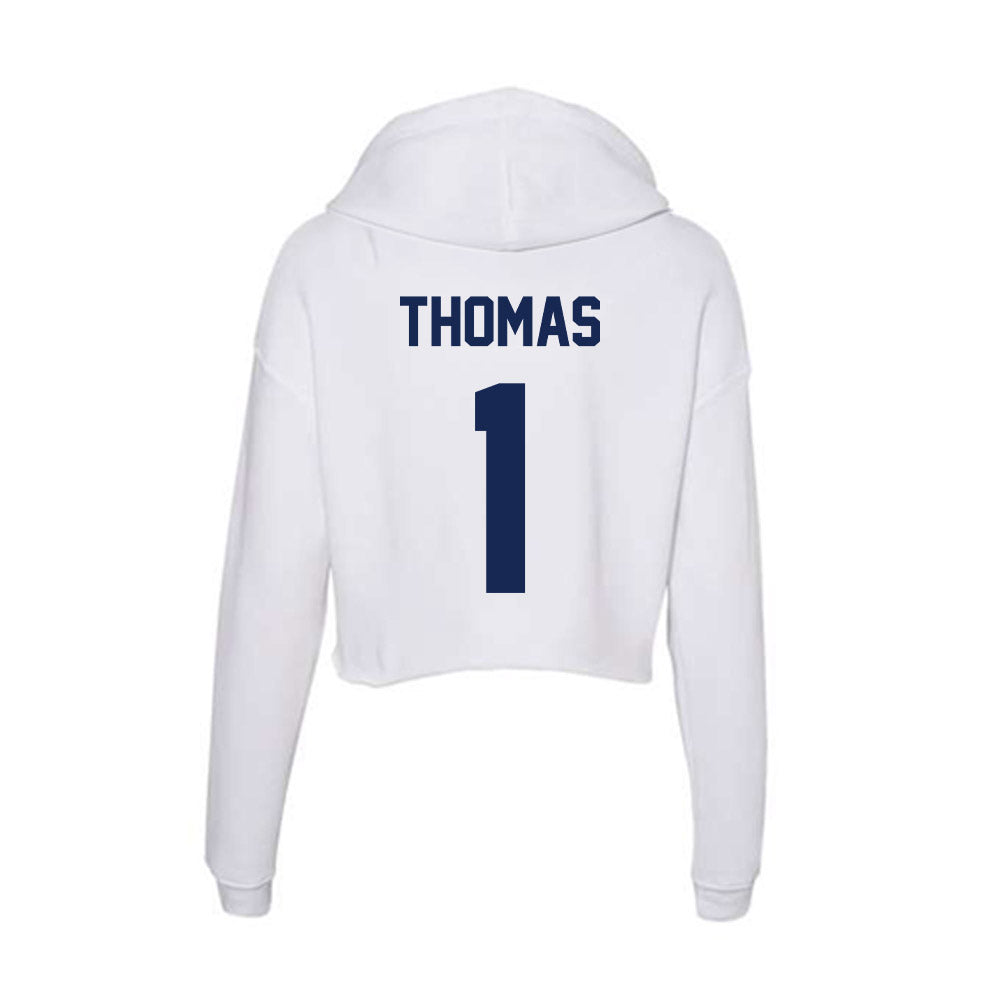 Dayton - NCAA Men's Basketball : Malcolm Thomas - Women's Crop Fleece Hoodie-1
