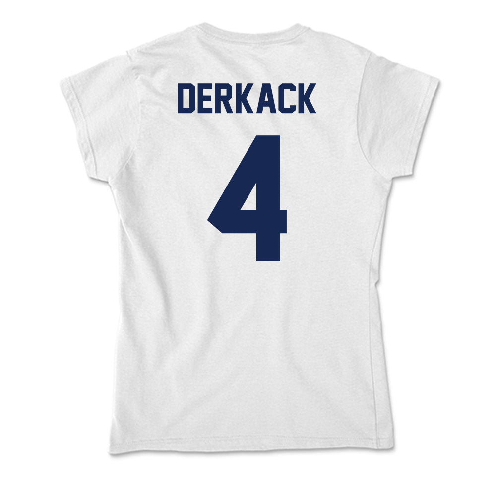 Dayton - NCAA Men's Basketball : Jordan Derkack - Soft Style Women’s T-Shirt-1