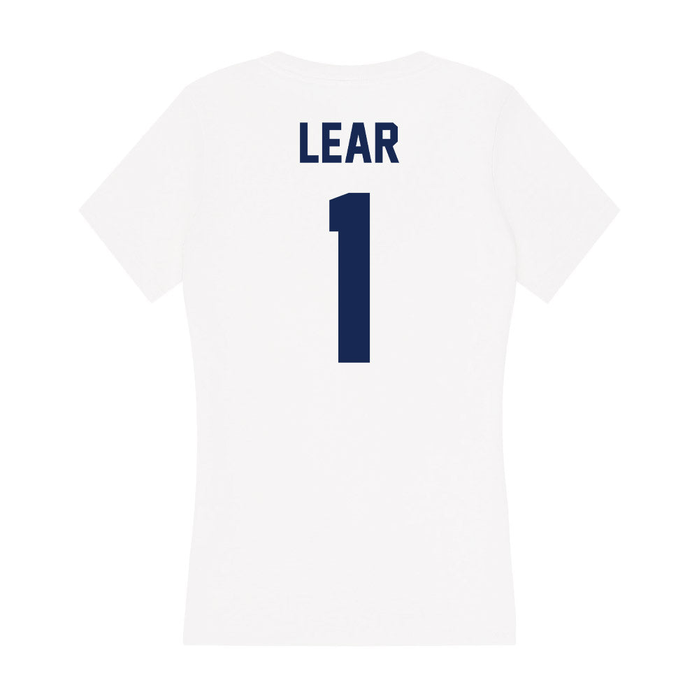 Dayton - NCAA Women's Basketball : Nayo Lear - Women's V-Neck T-Shirt-1