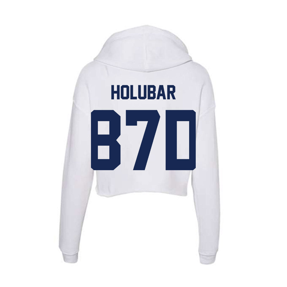 Dayton - NCAA Football : Brevin Holubar - Women's Crop Fleece Hooded Sweatshirt-1