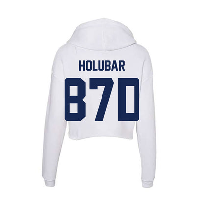 Dayton - NCAA Football : Brevin Holubar - Women's Crop Fleece Hooded Sweatshirt-1