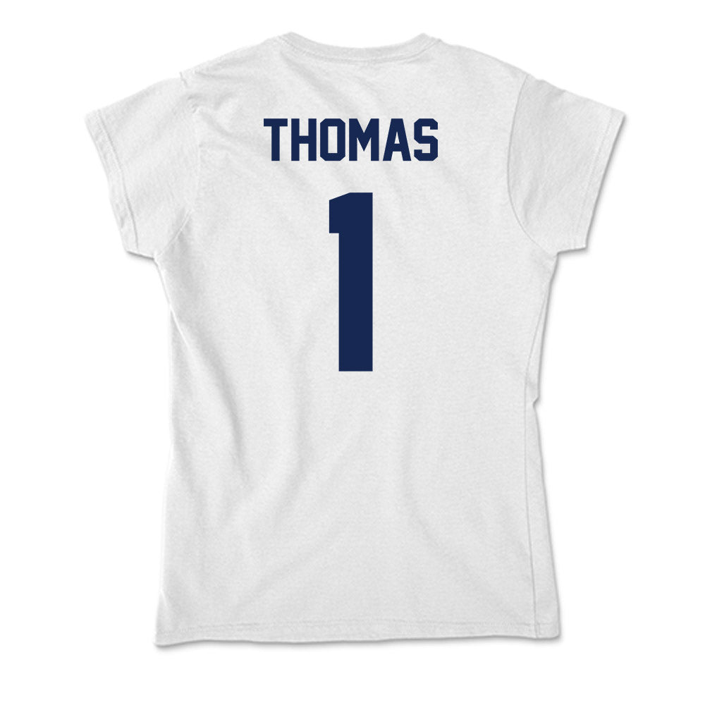 Dayton - NCAA Men's Basketball : Malcolm Thomas - Soft Style Women’s T-Shirt-1