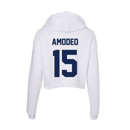 Dayton - NCAA Baseball : Nicolas Amodeo - Women's Crop Fleece Hoodie-1
