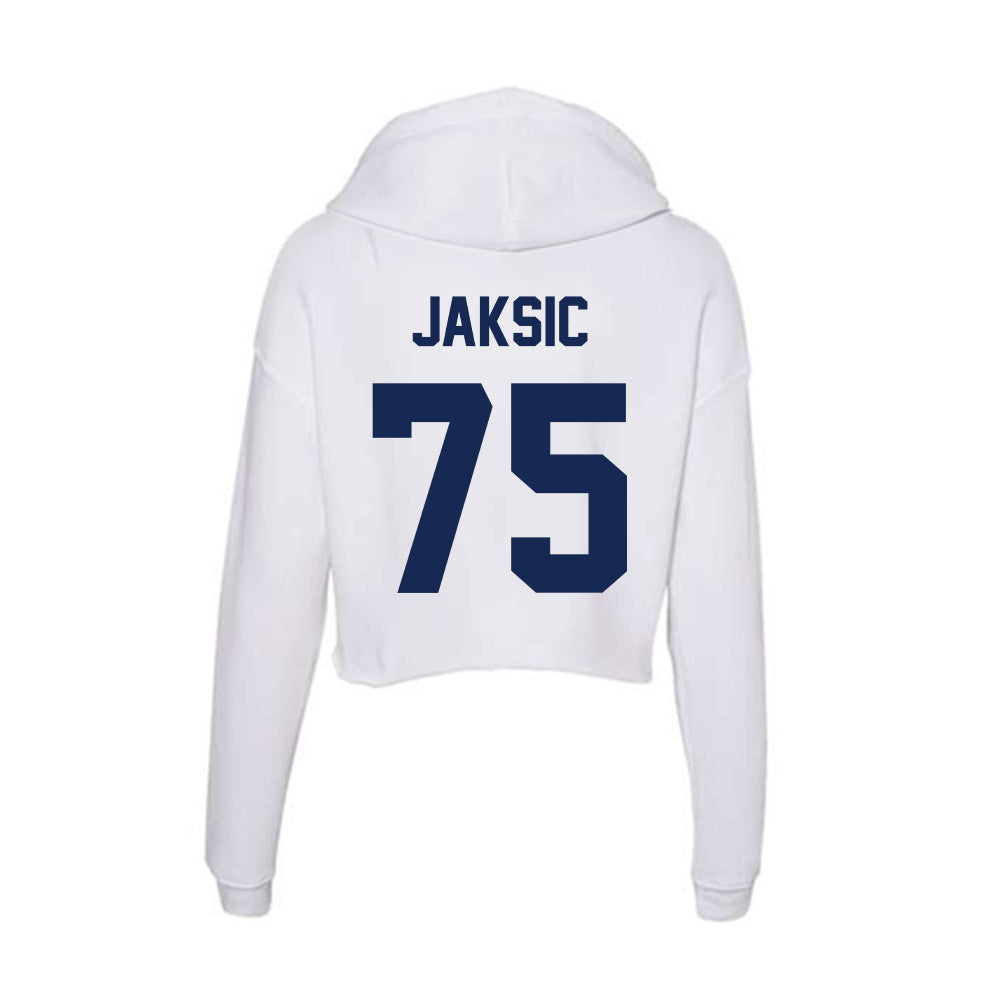 Dayton - NCAA Football : MIrko Jaksic - Women's Crop Fleece Hoodie-1
