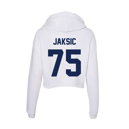 Dayton - NCAA Football : MIrko Jaksic - Women's Crop Fleece Hoodie-1