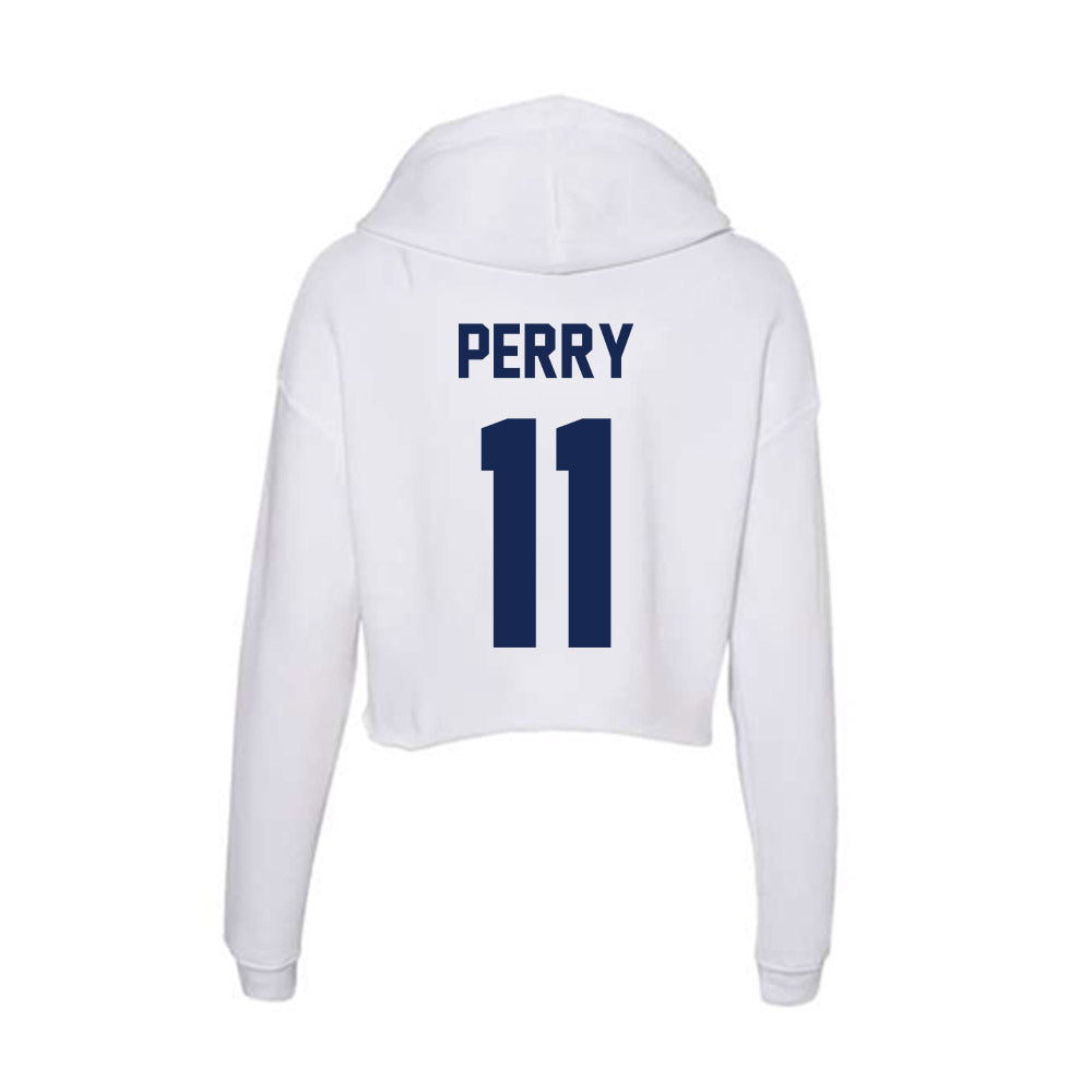 Dayton - NCAA Men's Basketball : Travis Perry - Women's Crop Fleece Hoodie-1