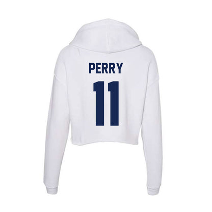 Dayton - NCAA Men's Basketball : Travis Perry - Women's Crop Fleece Hoodie-1