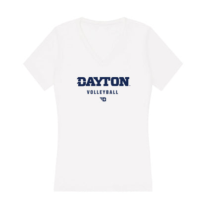 Dayton - NCAA Women's Volleyball : Lillian Barry - Women's V-Neck T-Shirt-0