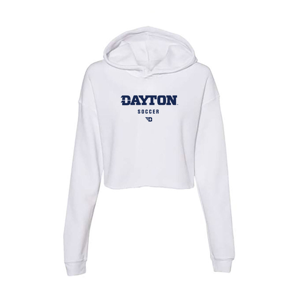 Dayton - NCAA Women's Soccer : Campbell Wood - Women's Crop Fleece Hooded Sweatshirt-0