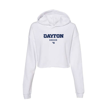 Dayton - NCAA Women's Soccer : Campbell Wood - Women's Crop Fleece Hooded Sweatshirt-0