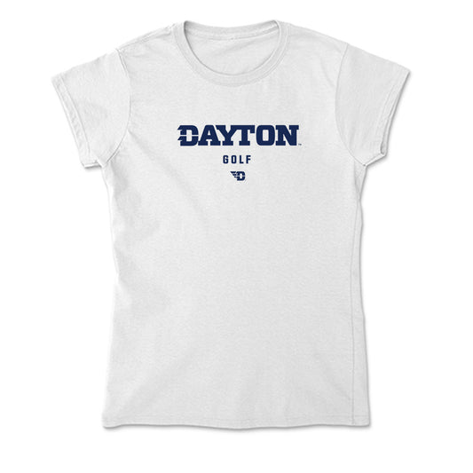 Dayton - NCAA Women's Golf : Etta Huffman - Soft Style Women’s T-Shirt-0