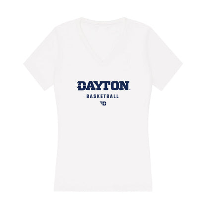 Dayton - NCAA Women's Basketball : Nayo Lear - Women's V-Neck T-Shirt-0