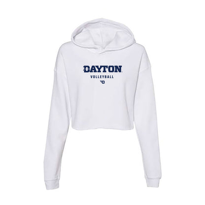 Dayton - NCAA Women's Volleyball : Kamryn Hunt - Women's Crop Fleece Hoodie-0