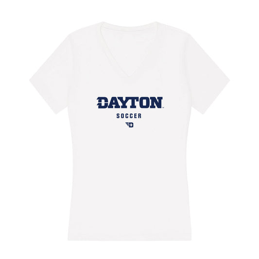 Dayton - NCAA Women's Soccer : Campbell Wood - Women's V-Neck T-Shirt-0