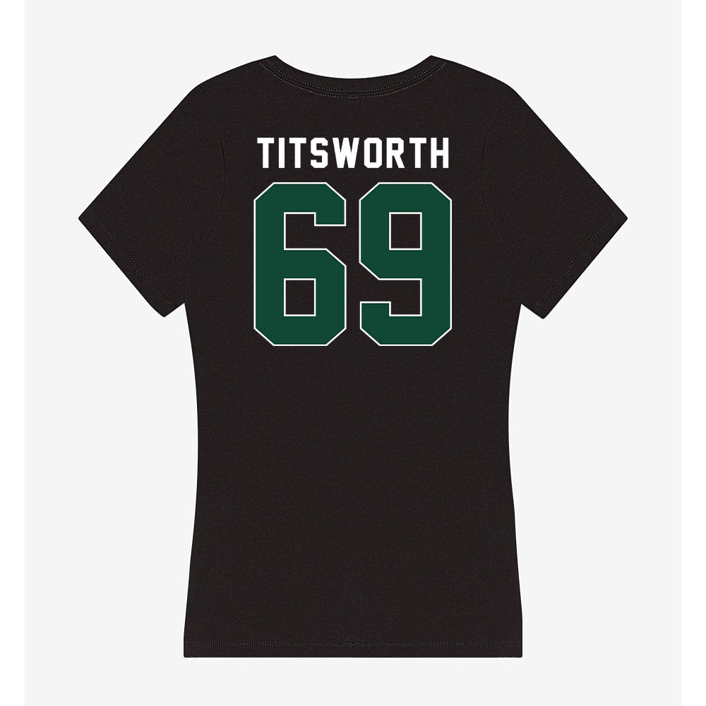 Ohio - NCAA Football Legends : Parker Titsworth - Classic Shersey Women's V-Neck T-Shirt-1