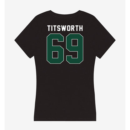 Ohio - NCAA Football Legends : Parker Titsworth - Classic Shersey Women's V-Neck T-Shirt-1