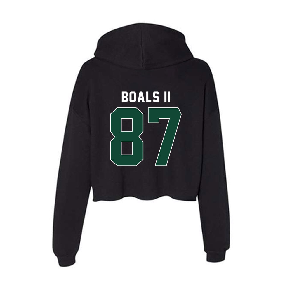 Ohio - NCAA Football : Timothy Boals II - Classic Shersey Women's Crop Fleece Hooded Sweatshirt-1