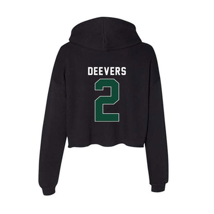 Ohio - NCAA Women's Soccer : Ella Deevers - Classic Shersey Women's Crop Fleece Hooded Sweatshirt-1
