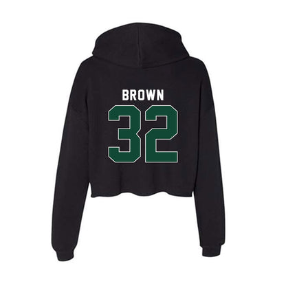 Ohio - NCAA Football : Alex Brown - Classic Shersey Women's Crop Fleece Hooded Sweatshirt-1