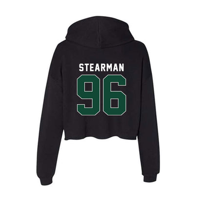 Ohio - NCAA Football : Tyler Stearman - Classic Shersey Women's Crop Fleece Hooded Sweatshirt-1