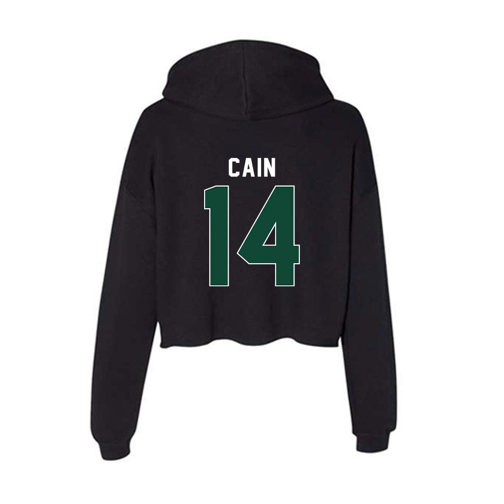 Ohio - NCAA Football : Marcus Cain - Classic Shersey Women's Crop Fleece Hooded Sweatshirt-1