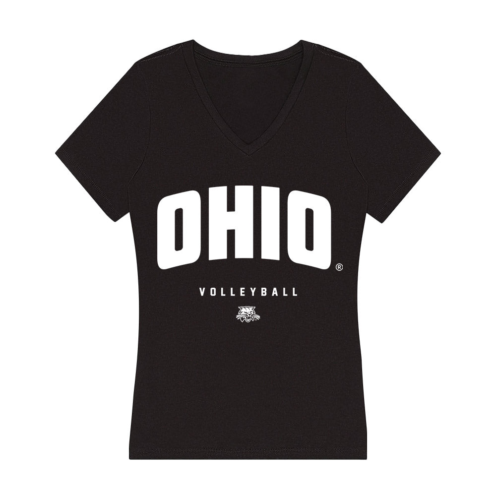 Ohio - NCAA Women's Volleyball : Caroline Curran - Classic Shersey Women's V-Neck T-Shirt-0