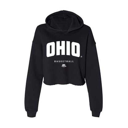 Ohio - NCAA Men's Basketball : Jalen Breath - Classic Shersey Women's Crop Fleece Hooded Sweatshirt-0