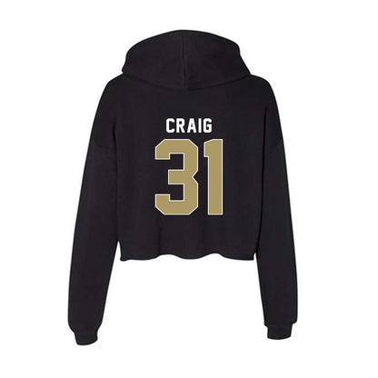 UNC Charlotte - NCAA Football : Tyson Craig - Women's Crop Fleece Hoodie-1