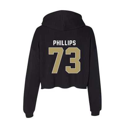UNC Charlotte - NCAA Football : Daniel Phillips - Women's Crop Fleece Hooded Sweatshirt-1