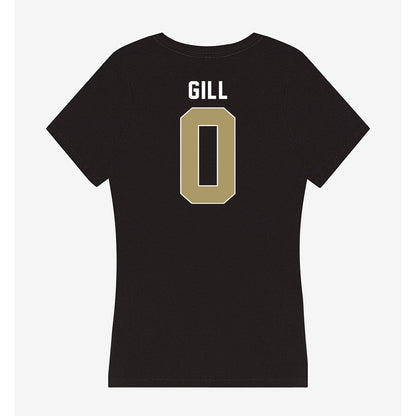 UNC Charlotte - NCAA Football : Collin Gill - Women's V-Neck T-Shirt-1