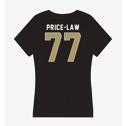 UNC Charlotte - NCAA Football : Lewis Price-Law - Women's V-Neck T-Shirt-1