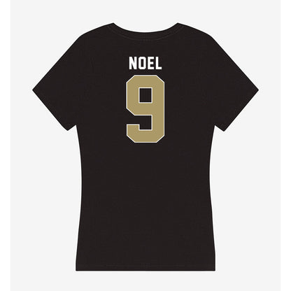 UNC Charlotte - NCAA Men's Soccer : Larry Noel - Women's V-Neck T-Shirt-1