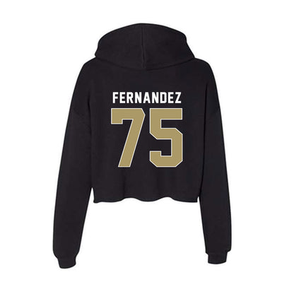 UNC Charlotte - NCAA Football : Kristos Fernandez - Women's Crop Fleece Hoodie-1