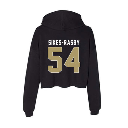 UNC Charlotte - NCAA Football : Isaac Sikes-Rasby - Women's Crop Fleece Hoodie-1