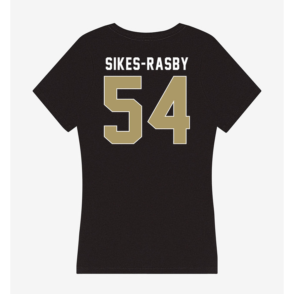 UNC Charlotte - NCAA Football : Isaac Sikes-Rasby - Women's V-Neck T-Shirt-1