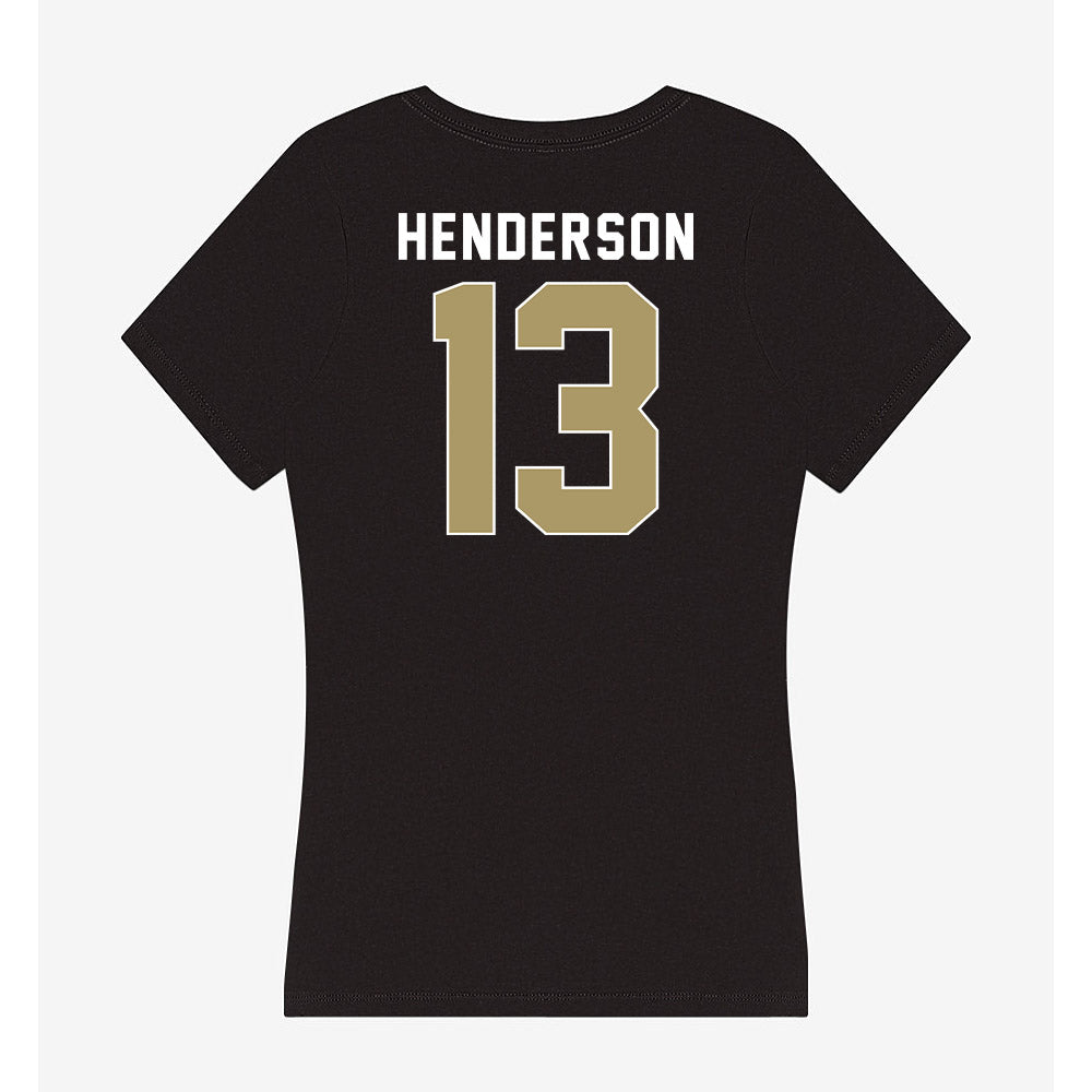 UNC Charlotte - NCAA Women's Basketball : Lucy Henderson - Women's V-Neck T-Shirt-1